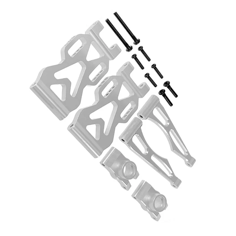 مجموعة أذرع Sway الخلفية لأعلى ولأسفل من المعدن SB (L/R) قطع غيار ترقية لجهاز التحكم عن بعد عالي السرعة SCY 1/16 فضي
