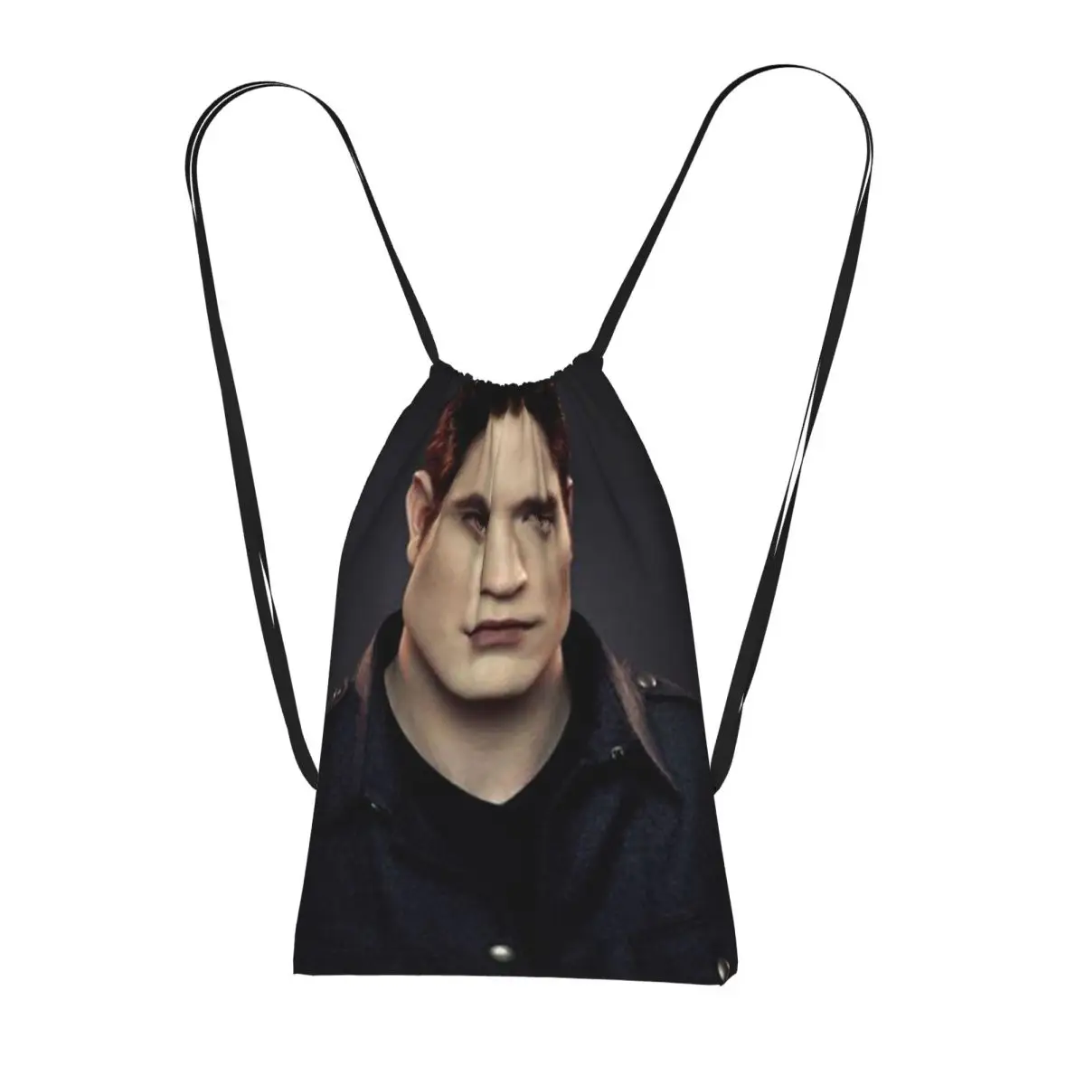 The Twilight Saga Edward Cullen Backpacks Fashion Drawstring Bags Sports Bag Book Bags for Man Woman School