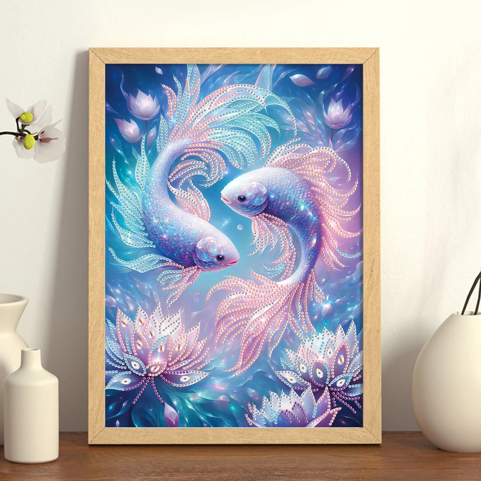 Special Shape Diamond Art Painting Kits for Beginner Adult,Ocean Theme DIY Crystal Rhinestone Diamond for Home Wall Decor Gift - view 3