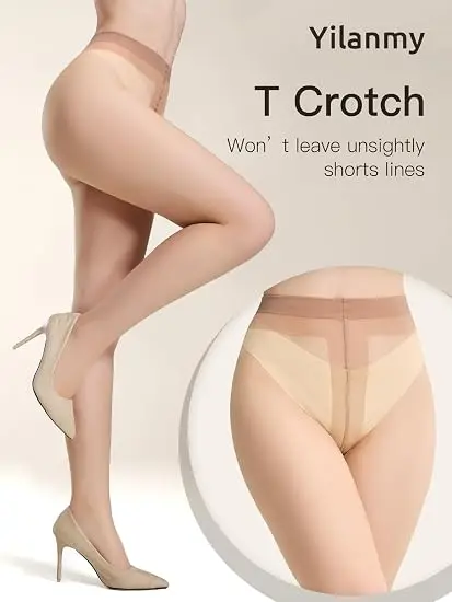 2 Pairs Set 0D Ultra Sheer Women's Pantyhose Sexy High-Waist Slimming Tights Nature Effect Elastic Stockings for Women