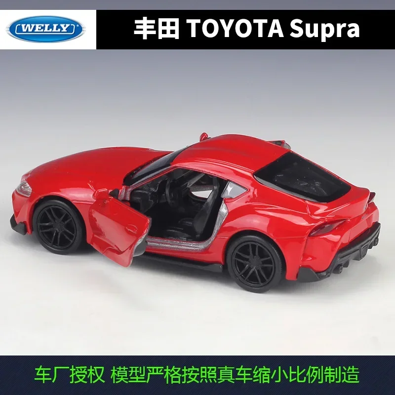 

welly 1:36 TOYOTA Supra Alloy Pull Back Toys Car Model Vehicles