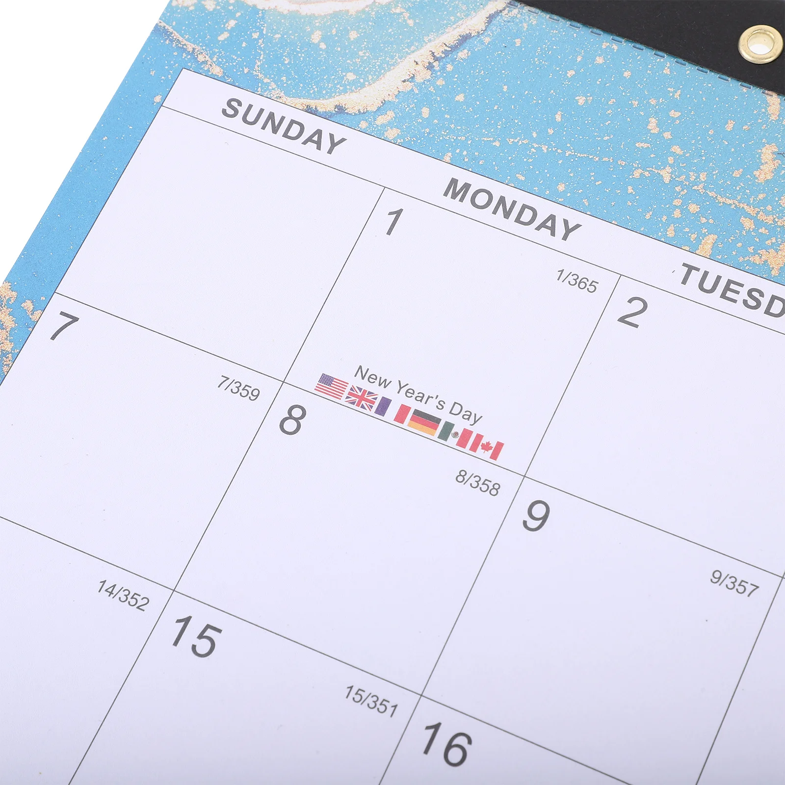 

18pcs Hanging Wall 2024-2025 Monthly Holiday Appointment For Home Office Sturdy Wall Calendar Art Family Room Daily Use Calendar