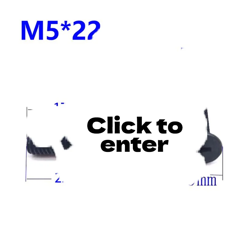 10Pcs Left Hand Thread Screw M5/M6 22mm/25mm Precision Manufactured Smooth for UNF Drill Chuck Shank Adapter Assembly