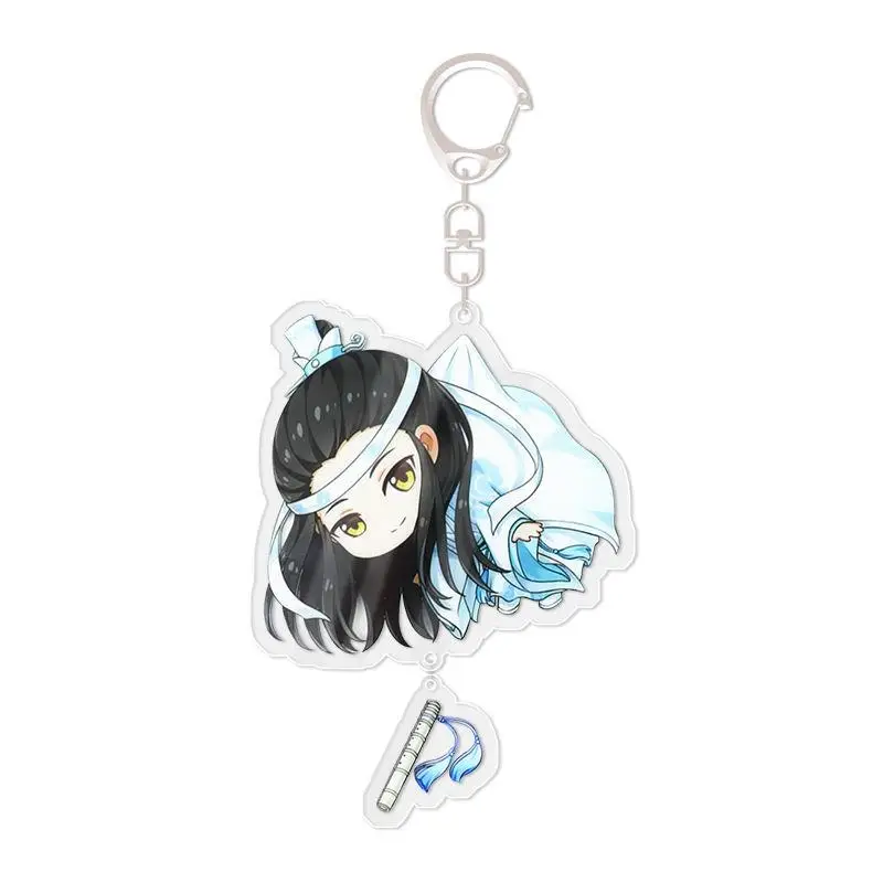 Cute Mo Dao Zu Shi Anime Keychain Woman Tian Guan Ci Fu Cute Funny Key Ring Kids Keyring Cosplay Key Chain Jewelry