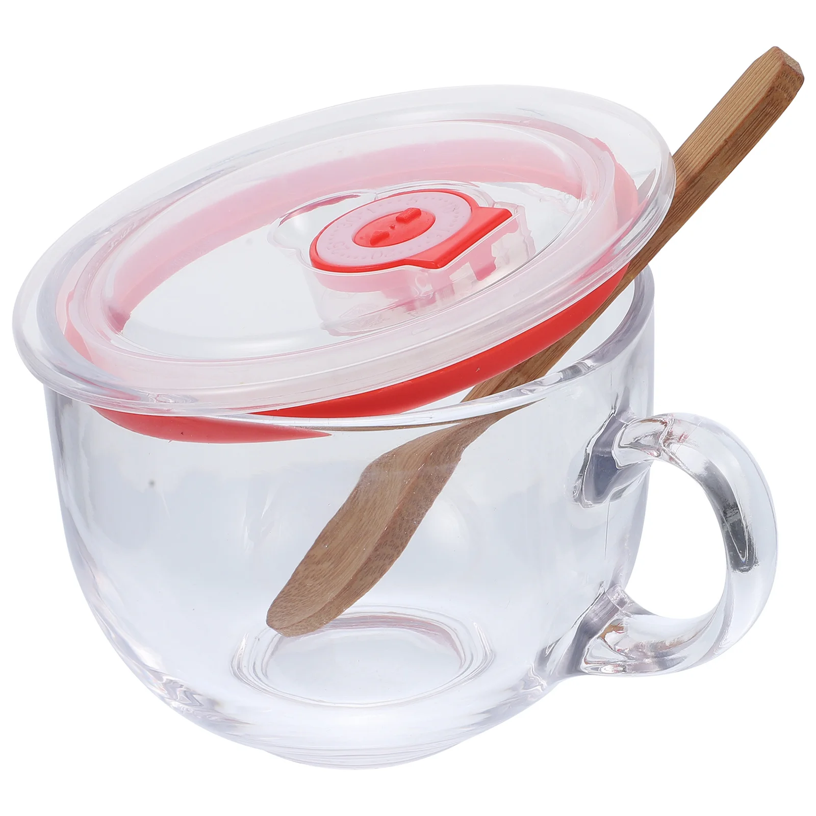 

1 Set Of Breakfast Cup Glass Mug Practical Oatmeal Container Portable Yogurt Jar Leakproof Cereal Holder Transparent