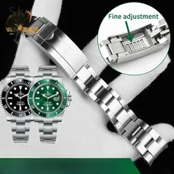 Arc Type Special Interface Accessories for Rolex Submariner Black Water Ghost Green Submariner Yacht 21mm 20mm Watch Band