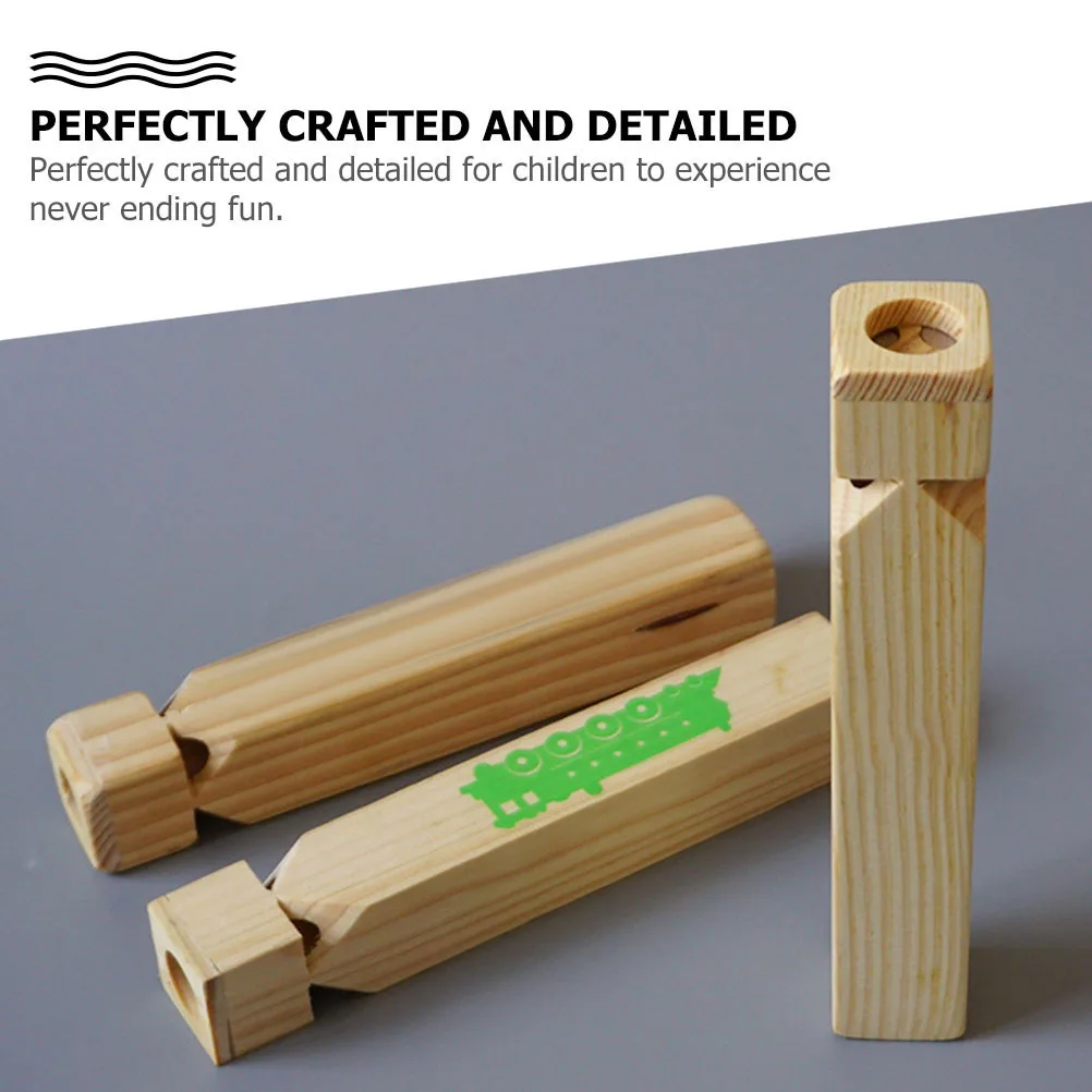 1 szt. Drewniany gwizdek pociągowy, instrument edukacyjny dla dzieci, kreatywna zabawka muzyczna, prezent na święta i urodziny, zabawka gwizdek pociągowy.
