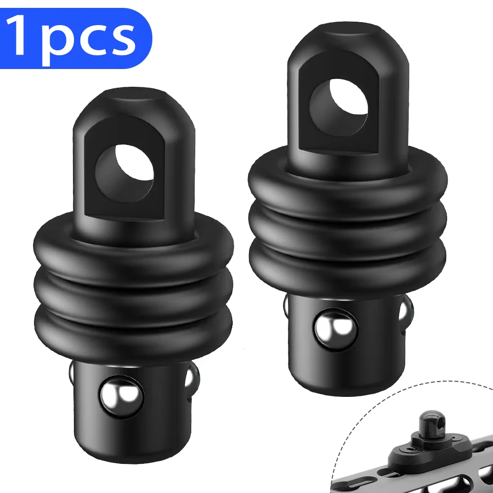 1Pcs QD Adapter Studs QD Sling Swivel Stud Push Button QD Connectors 360 Rotation Buckle Adapter for Sling Straps Belts Airsoft