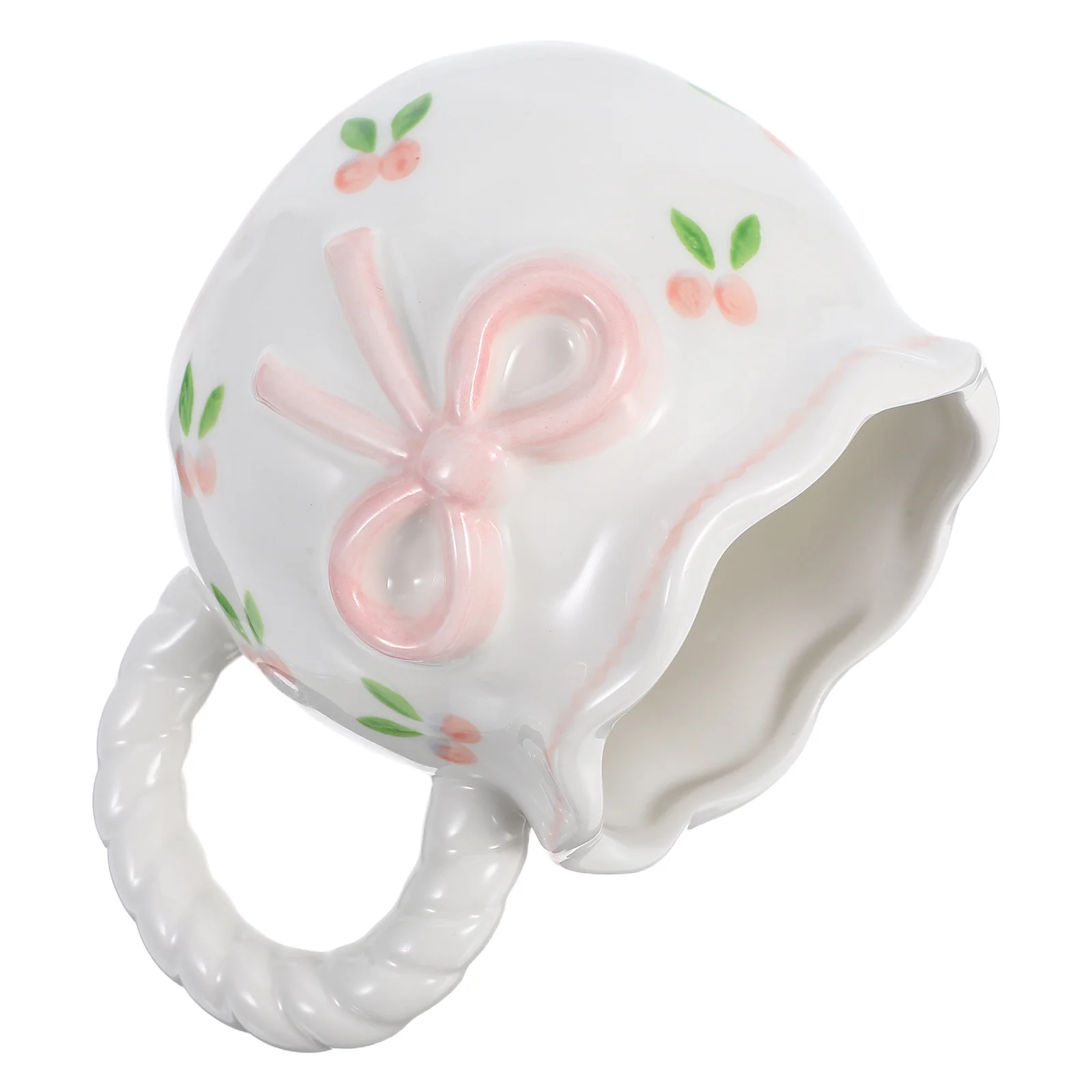 

3D Bowknot Ceramic Mug Creative Handmade Coffee Cup for Home Cafe Office Tea Espresso Drinkware Ceramic Cup Cute Coffee Mug