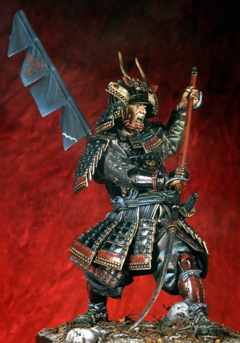 1/20 90mm Resin Figure Model Kit Ancient Japanese Samurai Collection Hobby Miniature Unassembled Unpainted Free Shipping