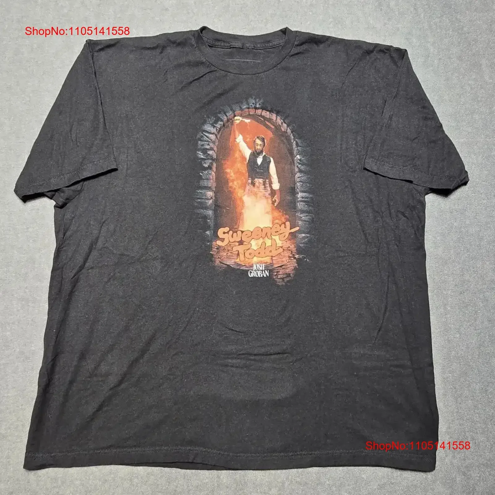 Sweeney Todd The Demon Barber Of Fleet Street 2023 Broadway CasT T Shirt 3XL vintage Washed Slightly homme Comfortable