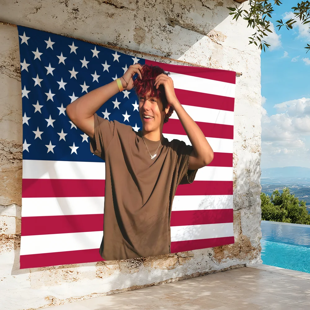 Actor M-Malachi Barton-S flag For Garden Party Living Room Home Wall Decor Banner Bedroom Outdoor Tapestry