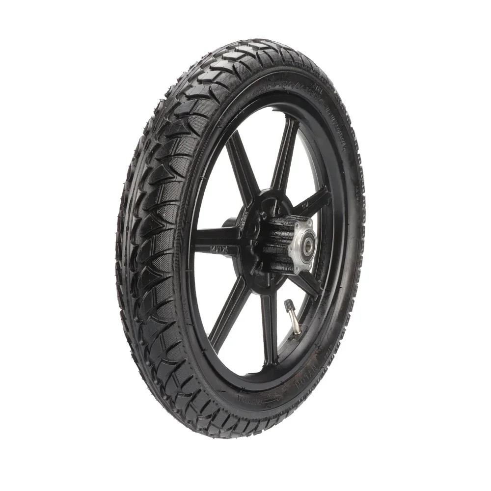 14x2.125 Aluminum Wheel Rim for Electric Scooter E-Bike Folding Bike Front Wheel Replacement with Brake Hub Compatible 14 Inch
