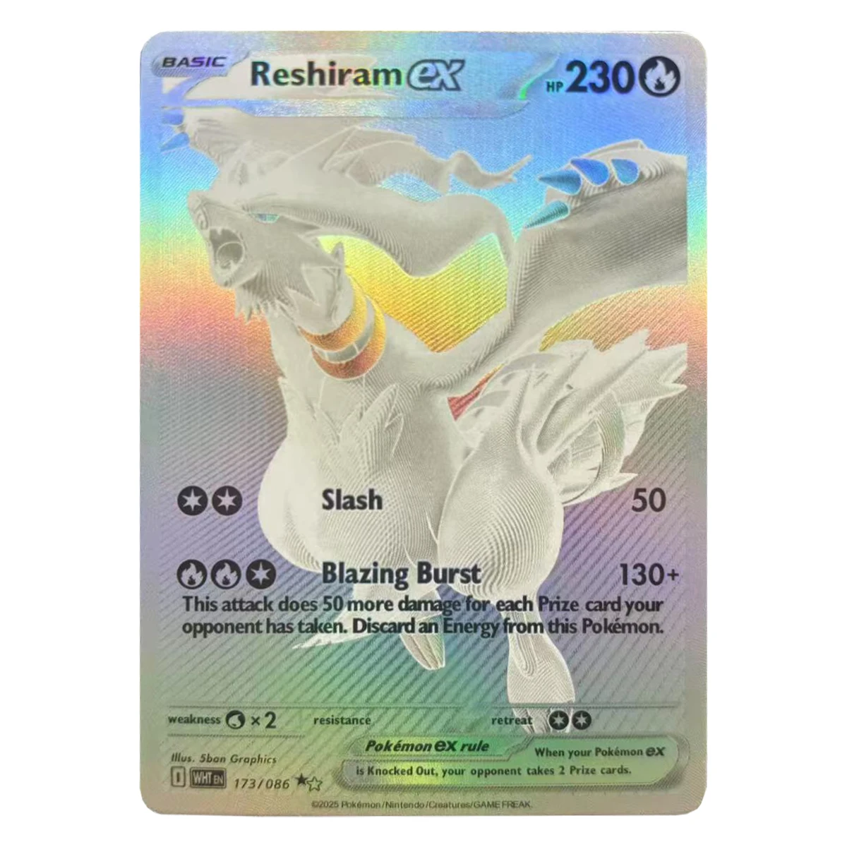 Diy Zelf Gemaakt PTCG Reshiram Zekrom Rayquaza Mew Charizard Flash Card Kyurem Hilda Classic Anime Collectie Kaarten Gift Speelgoed