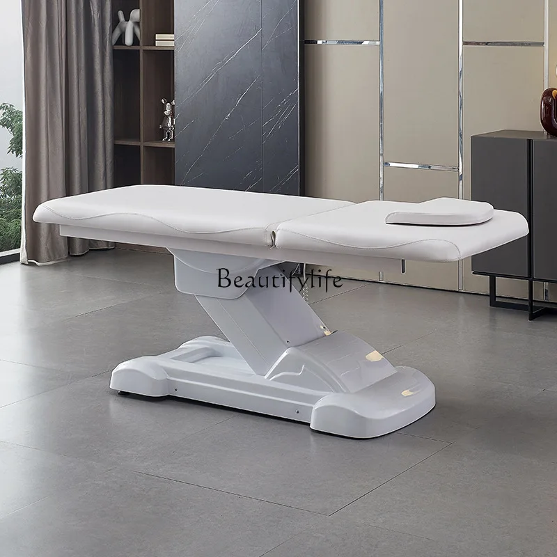 04 * العلاج الطبيعي الكهربائي سبا زيت التدليك تعديل رفع السرير مع ثقب الوجه خاص