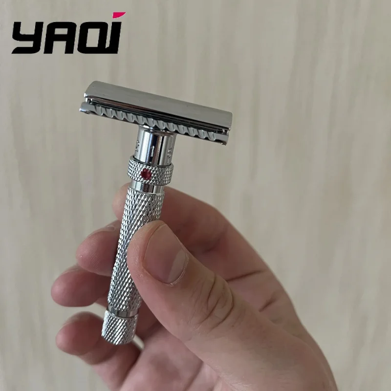 YAQI Adjustable Safety Razor - the Final Cut Chrome Hypoallergenic Men's Grooming Shaving Tool for Smooth And Comfortable Shave