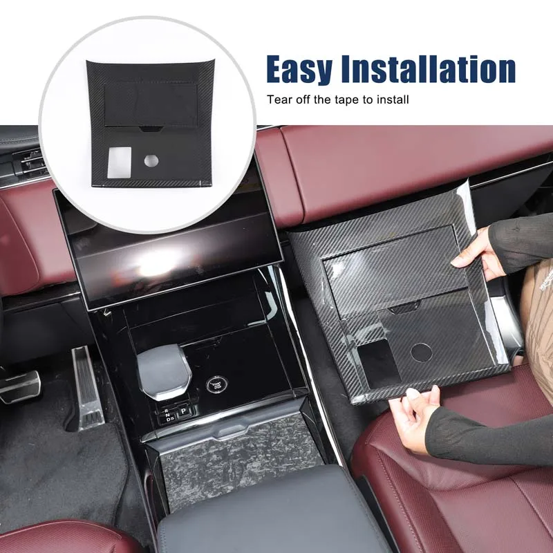 

For 2024 Land Rover Range Rover Sports/L461 central control gear panel, interior modification accessories, real carbon fiber