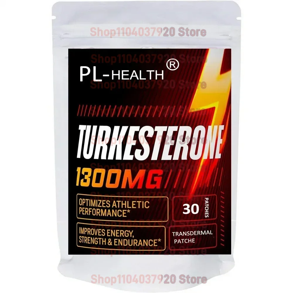 Turkesterone Transdermal Patches Ultra High Strength for Athletic Performance & Muscle Mass 30 Patches One Month Supply