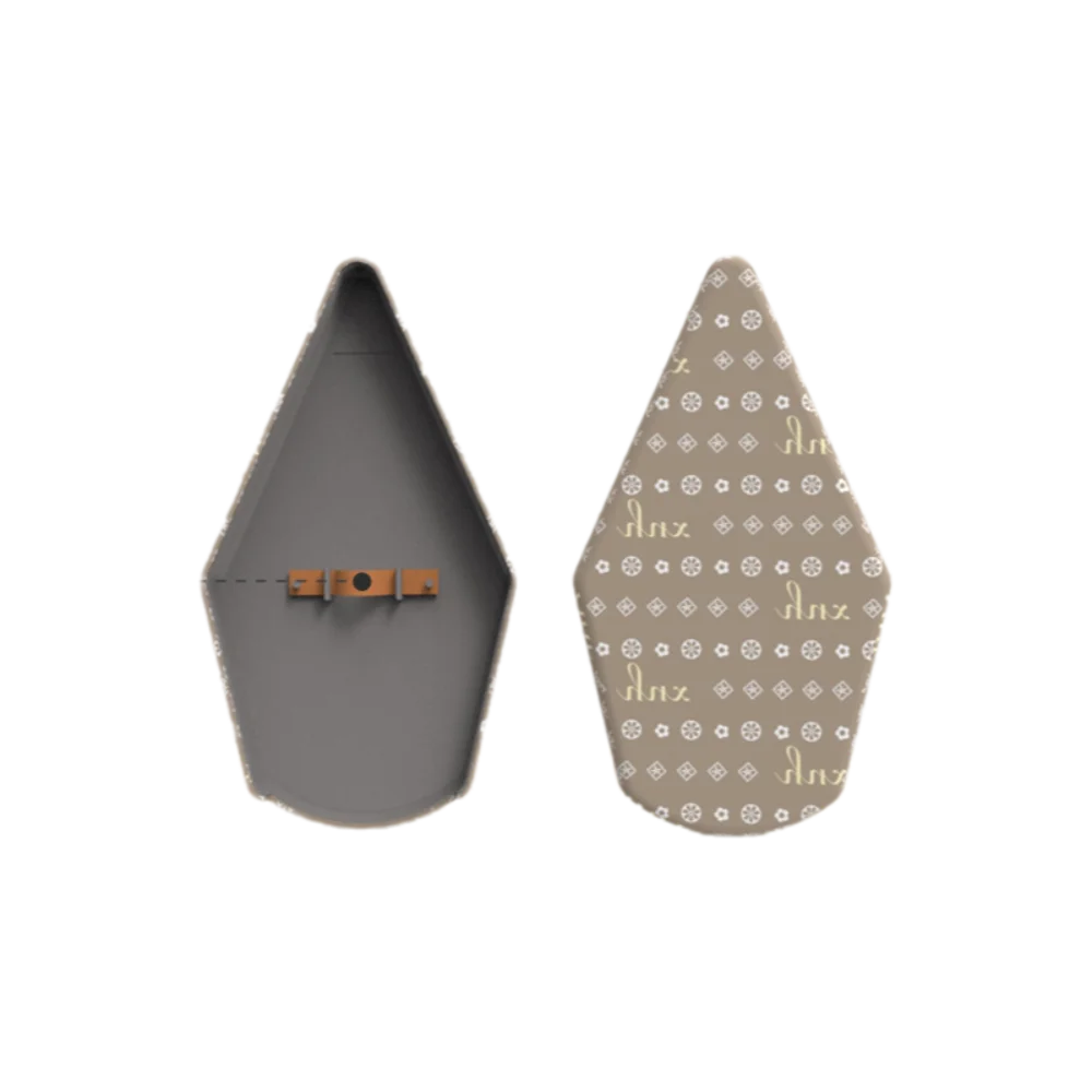 Heat-Resistant Handheld Ironing Board Sponge Padding with Finger Loop Iron Pad Cover Reinforced Handle Insulated
