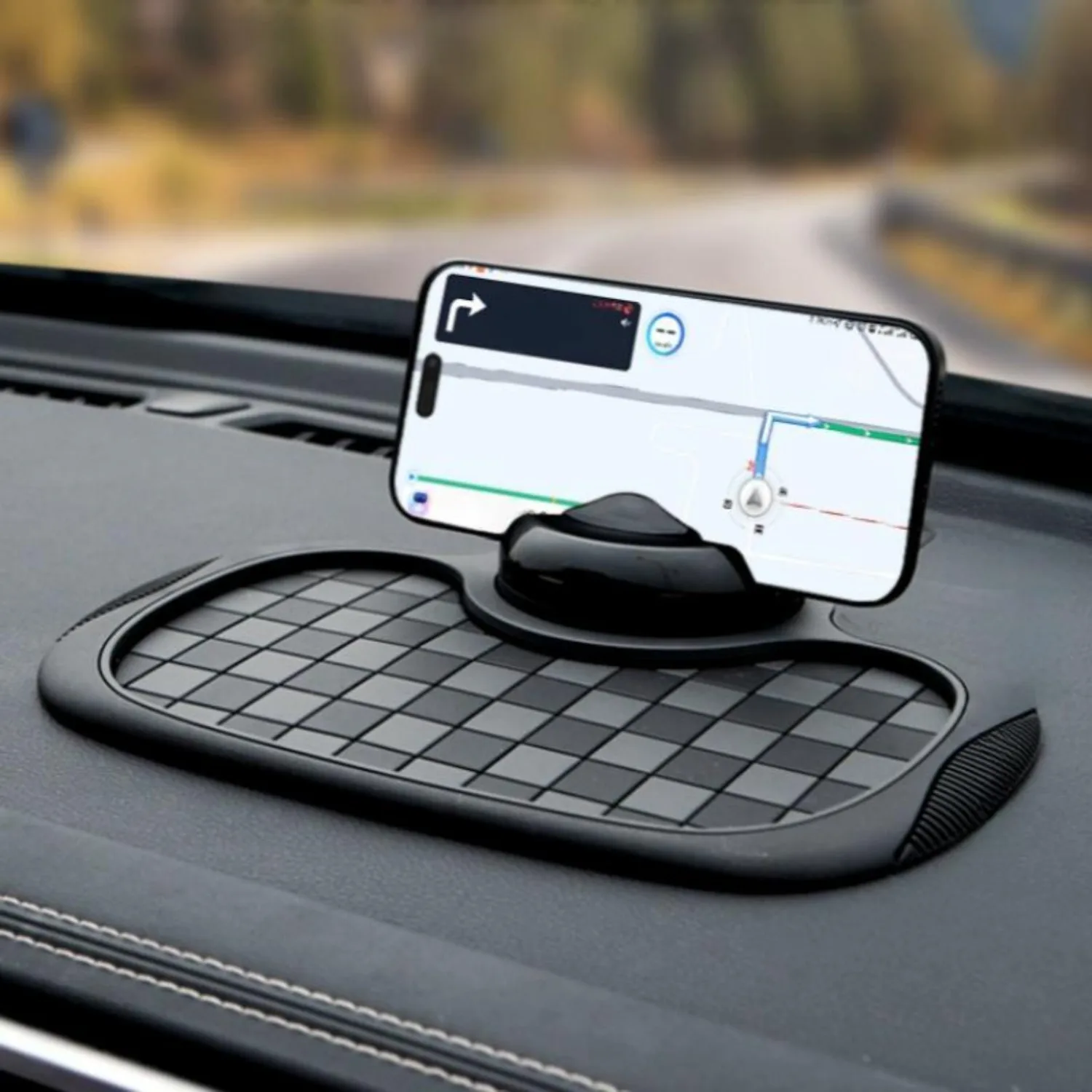 

Car Anti-slip Pad, Multifunctional Car Phone Holder with Digital License Plate, Dashboard Anti-slip Storage Pad, Car Interior