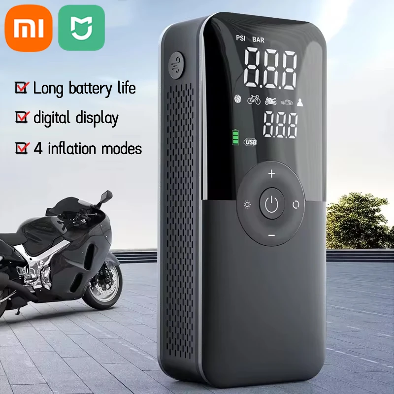 Xiaomi Mijia Wireless Tire Air Injector 7.4V Automobile Portable Electric Air Pump Compressor for Bicycle Surfboard Inflator