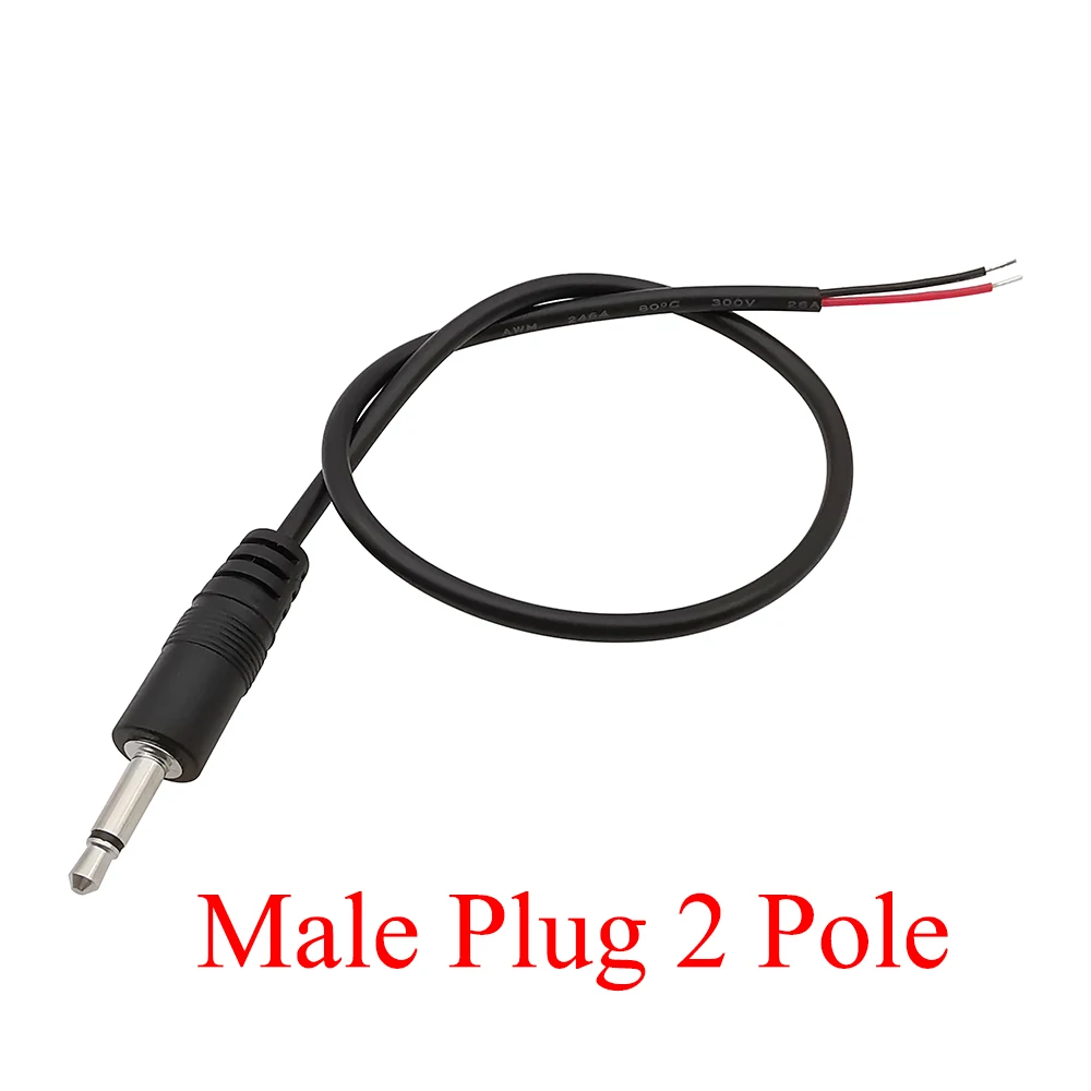 1/2/3/5pcs 3,5mm Audio kabelst ecker 2 3 4-poliger Mono-Stereo-Stecker Buchse Verlängerung kabel Aux Kopfhörer DIY Reparatur 30cm