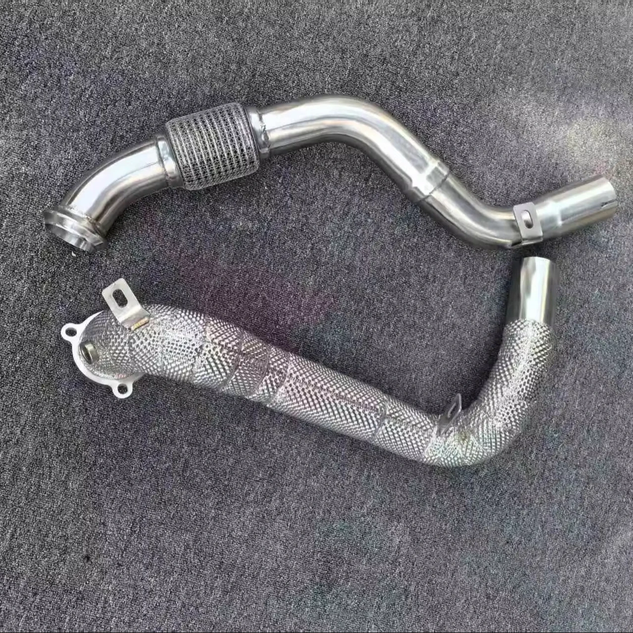

JTLD Stainless Steel Performance Exhaust System Polished Exhaust Frontpipe for Mercedes Benz C117 CLA180 CLA200 CLA250