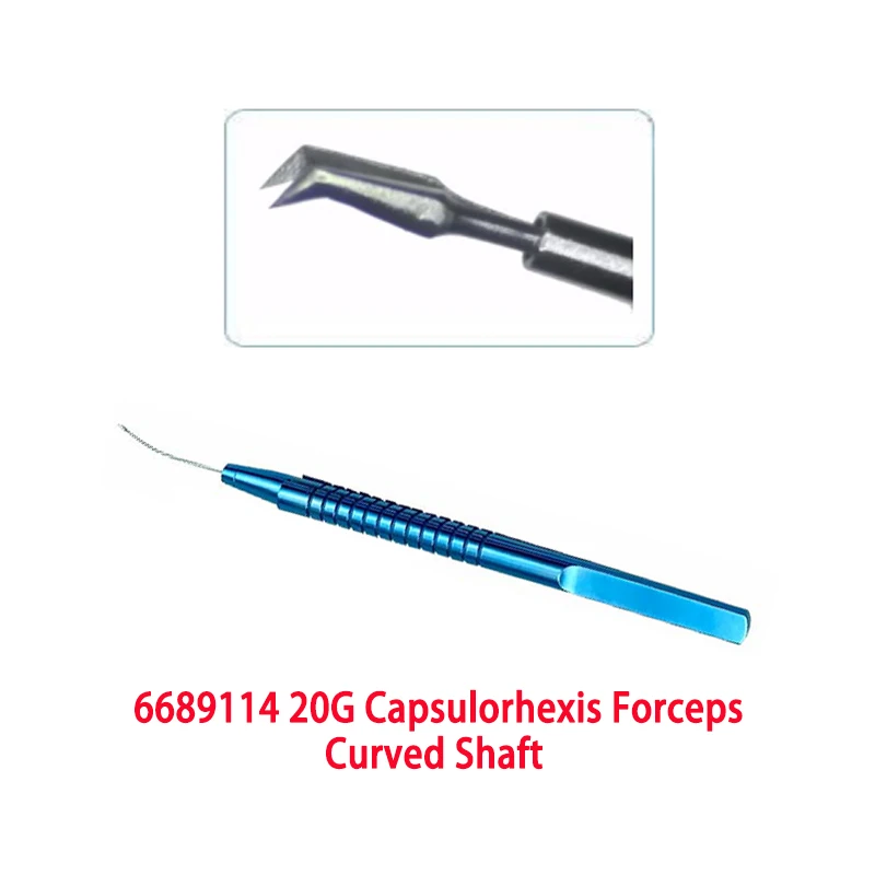 Pinza Capsulorhexis 20G 23G 25G pinza Retina sicsori pelapatate a membrana di coccodrillo seghettato ILM End Gripping corpo straniero