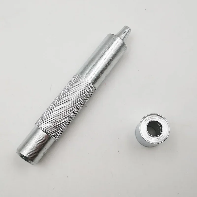 2pcs/set Punching Holes Tools 7 Sizes Hole Punch Rivet Snap Button Setter Die Base Leather Craft Working Tool DIY Tool DIY