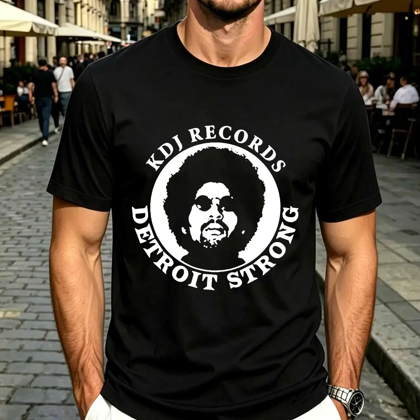 washed T Shirt Kdj Records Music Fan long or short sleeves vintage Washed Slightly Unisex Top For Everyday Wear Stretched