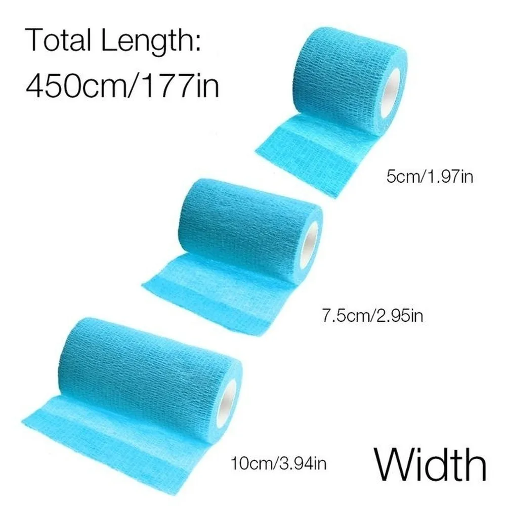 10pcs/set Waterproof First Aid Tape Health Care Self-Adhesive Cohesive Wrap Bandage(Length4.5M)