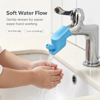 3pcs Silicone Faucet Extender, Faucet Accessory, Kids' Handwashing Accessory, for Kitchen, Bathroom, Bathtub