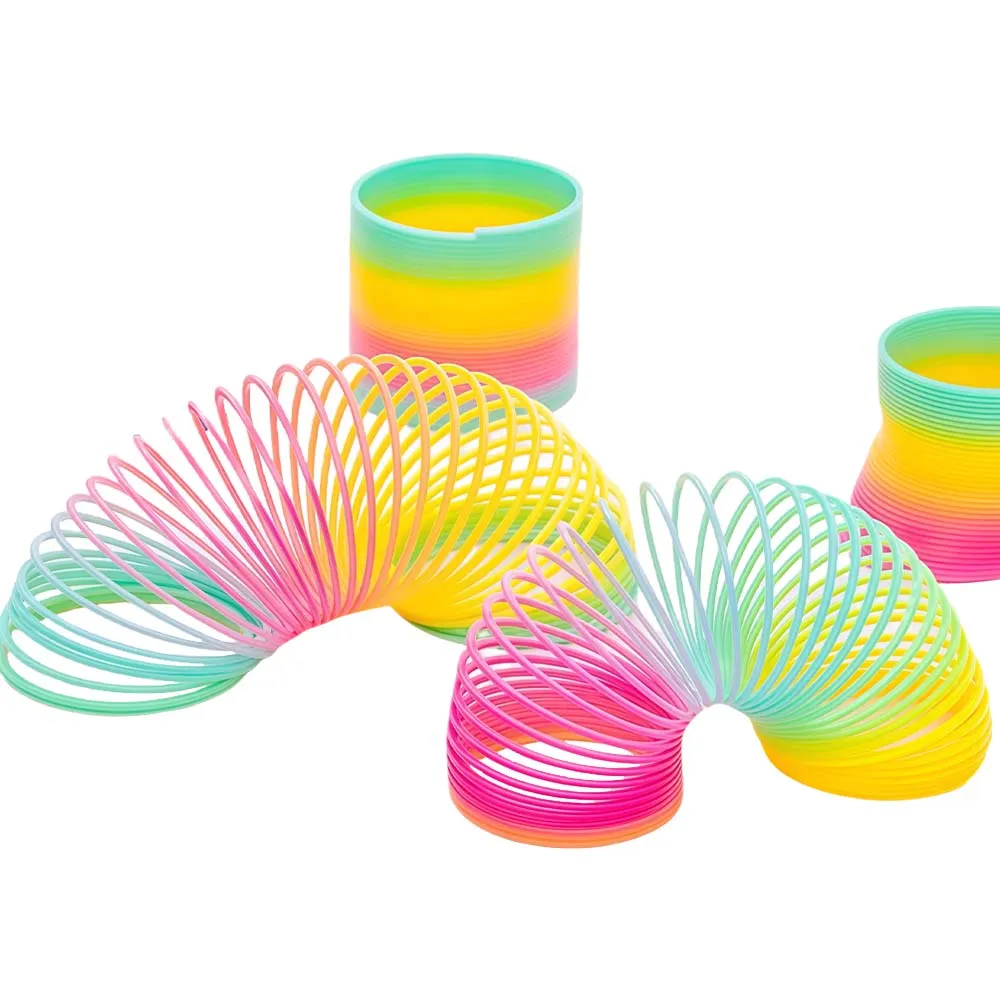 

Magic Rainbow Spring Toy–Colorful Bouncing Rings&Magic Circles for Kids, Creative Party Favors, Stress Relief Gifts for Children