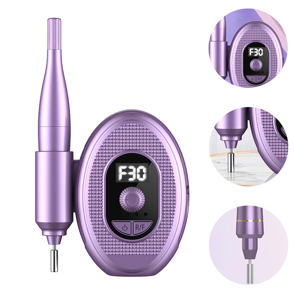 Taladro de uñas profesional ABS de aleación de aluminio, lima de pulido eléctrica, poco ruido, ligero, para manicura y pedicura, cuidado fácil