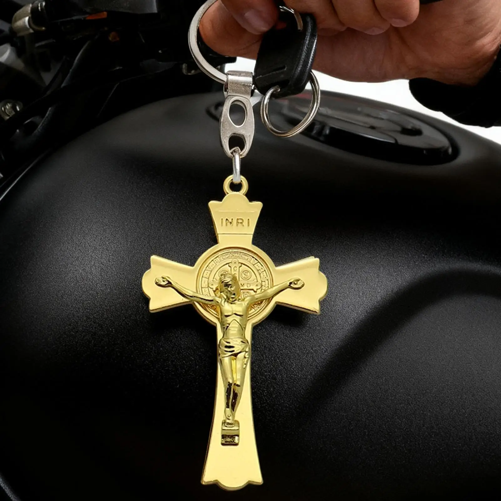 

Cross Bag Charm Catholic Cross Charm Handbags Pendant for Handbags Backpack Bookbag Purse Wallet Car Keys Party Favors Necklace