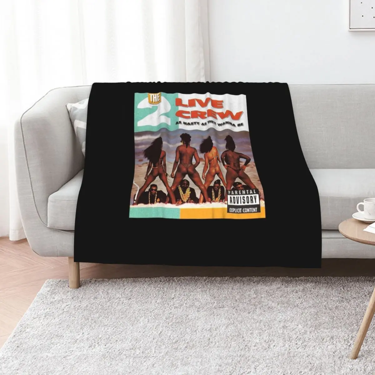 2 Live Crew Nasty as They Wanna Be Vintage Album Hip Hop Rap Throw Blanket Summer Plush Beach Vintage Stuffeds Blankets