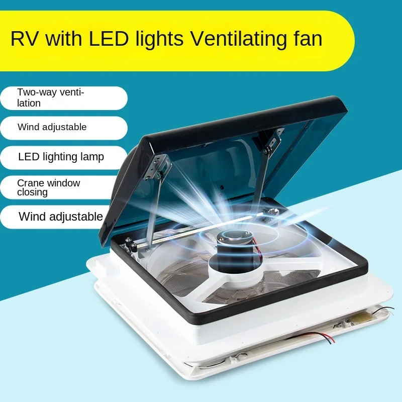 Ventilatore per camper 12V tetto per auto a due vie ventilazione modificata ventilatore di ventilazione dedicato al bagno impermeabile a prova di insetti antipioggia