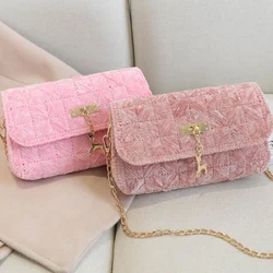 Auxiliary Knitting & Weaving  Plastic Mesh Sheet Chenille Gold Velvet  DIY Bag Accessories Knit Helper Plastic Mesh Sheet