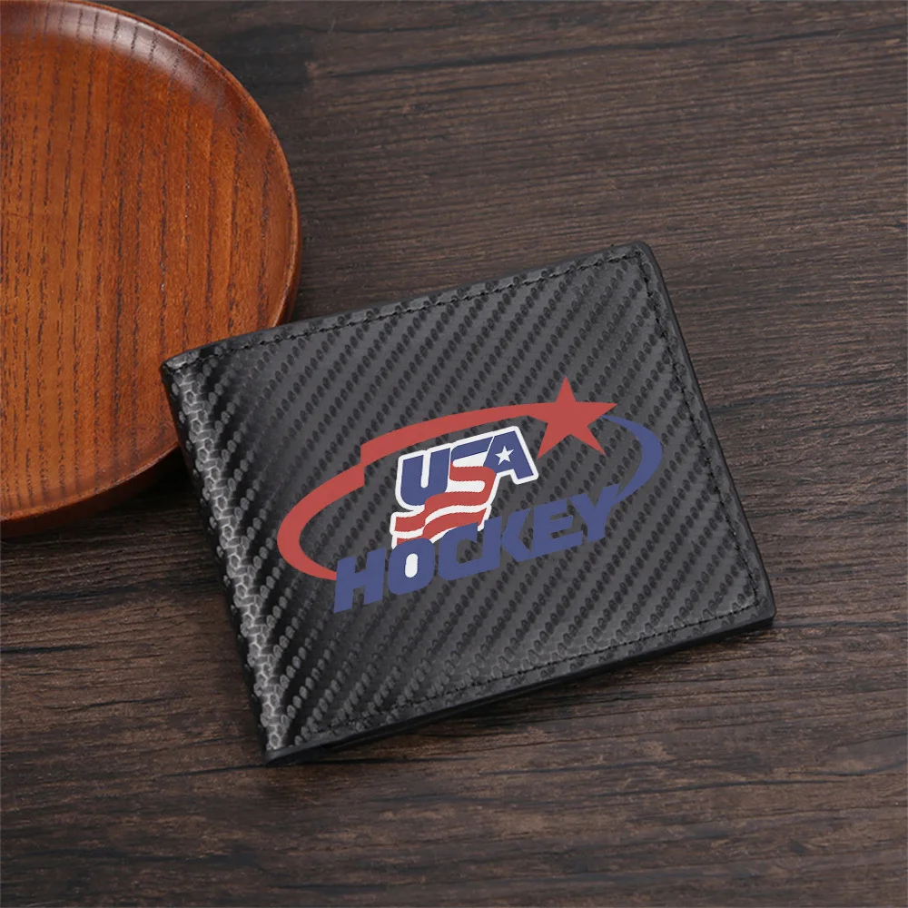 USA flag star sport words Men's Wallets Simple Business Modern Stylish Printing Design Gifts For Father Boyfriend Christmas Love