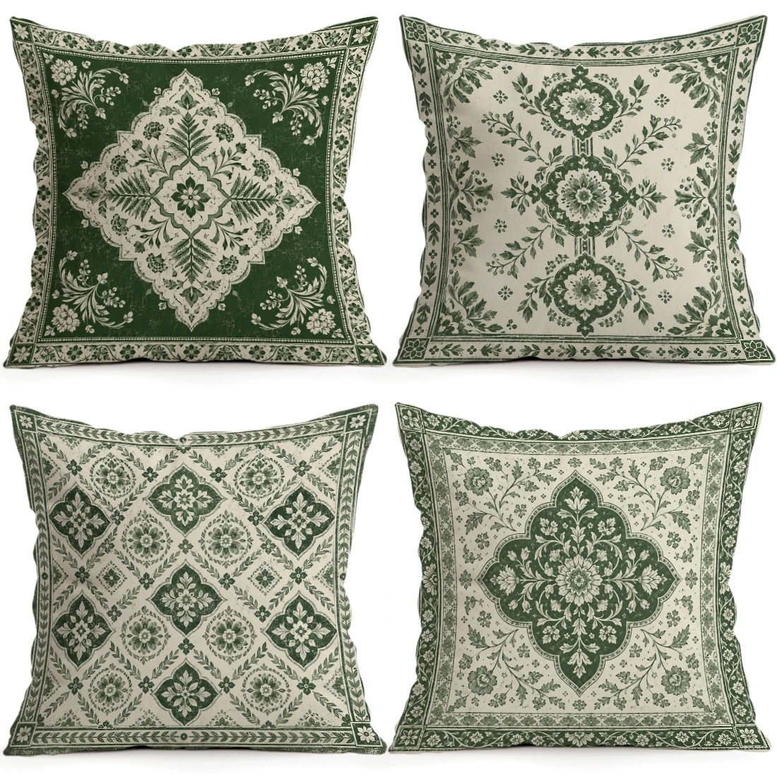 Diamond Shaped Flowers Pillowcase Printed Polyester 40/45/50cm Throw Pillowcover Decorative Sofa Cushion Pillowslip Home Decor