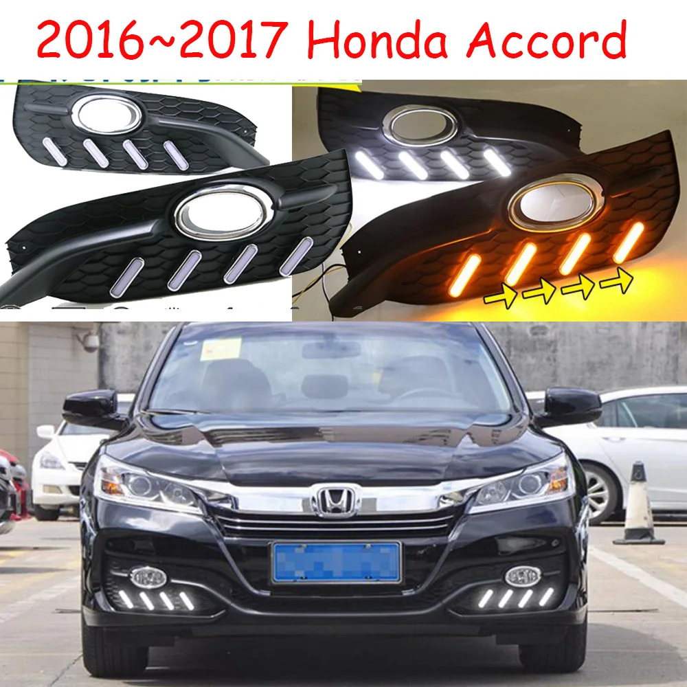 

2016 2017year headlamp for Honda Accord daytime light car accessories LED DRL headlight for Accord fog light