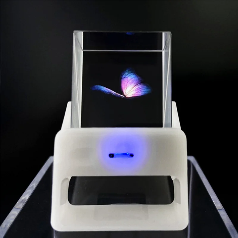 AEF7-1.33-In Semi-Transparent Projection TV WIFI Temperature Humidity Weather ESP32-S3 Aida64 Sub-Screen Holographic Screen