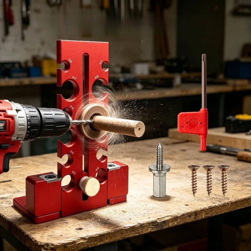 7-18mm Electric Drill Round Rod Dowel Maker Adjustable Square To Round Wood Stick Maker Professional Woodworking Auxiliary Tool