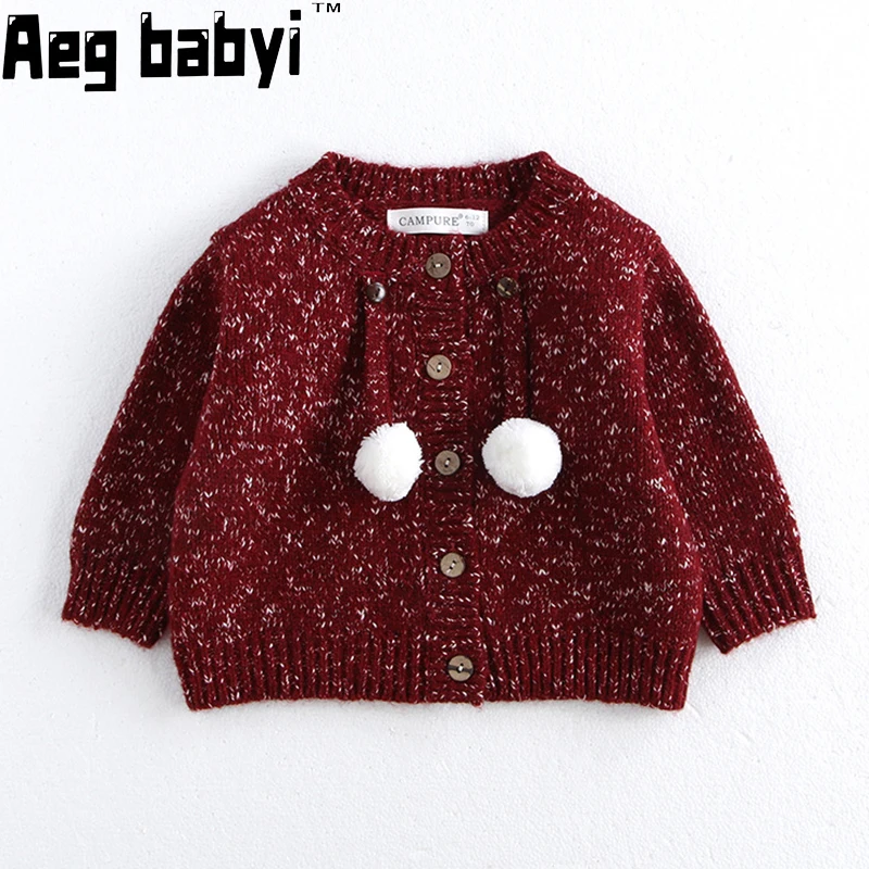 

Christmas Baby Sweater Baby Boy Girl Knitted Cardigan Long Sleeve Sweaters Coat Autumn Winter Kids Toddler New Year Clothes