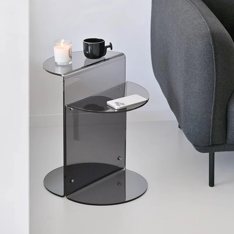 

Creative Acrylic Side Table Living Room Transparent Coffee Table Living Room Multi-functional Furniture Muebles Bed Side Tables
