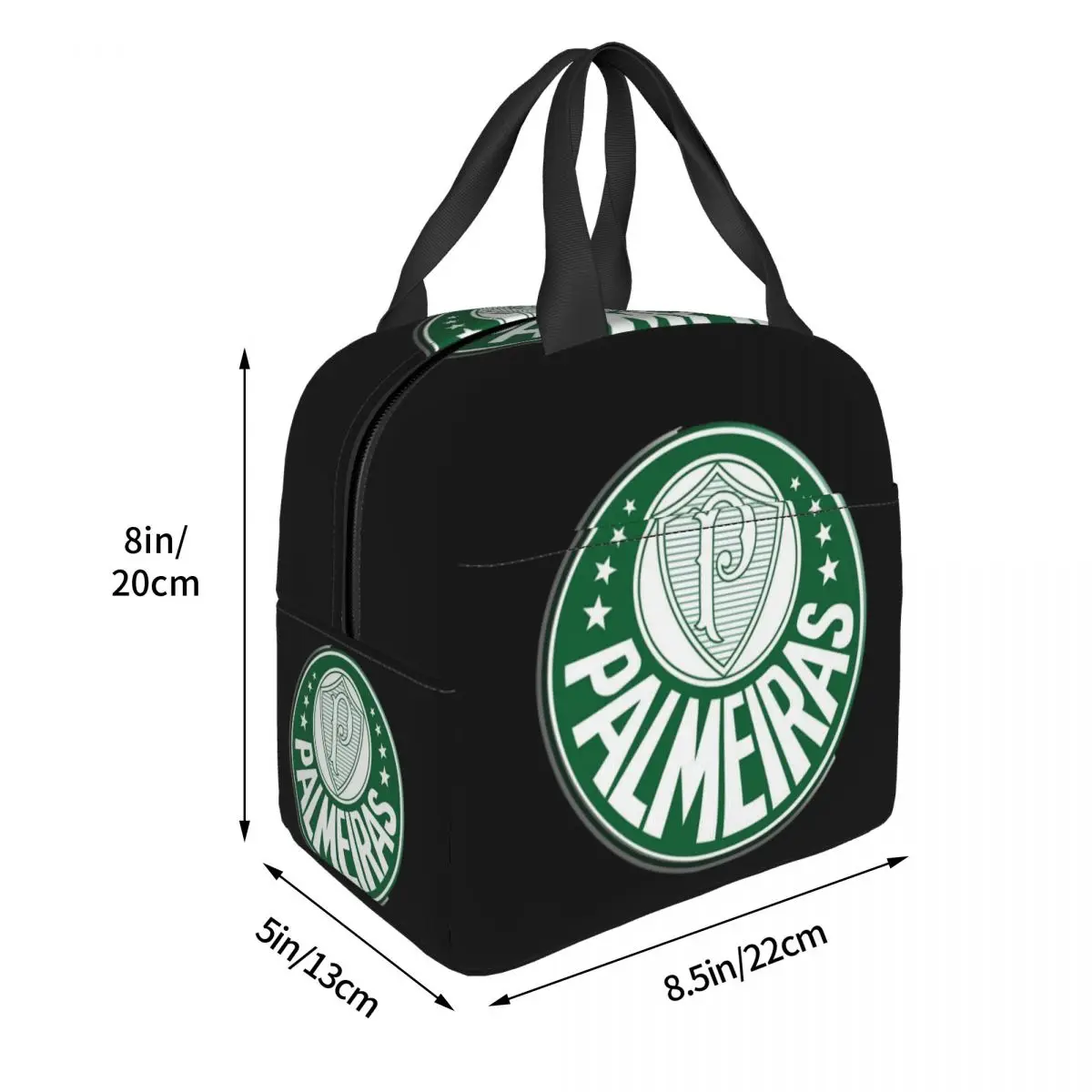 My City, My Colours, Palmeiras From Brazil Lunch Bags Insulated Bento Box Lunch Tote Picnic Bags Cooler Thermal Bag for Woman