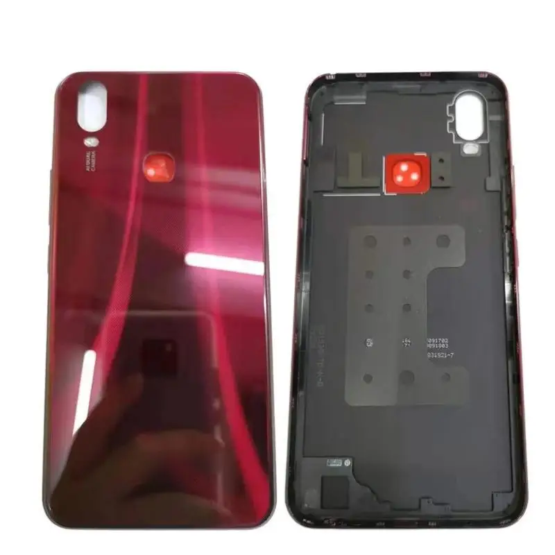 Back Cover For VIVO Y11 2019 1906 Y12i Battery Cover Rear Door Housing Case with Middle Frame+Camera Lens+Side Key Butttons