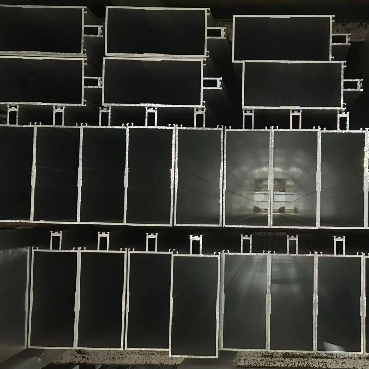 التخصيص سبائك الألومنيوم المزدوج الستار جدار الملف الشخصي 6000 سلسلة لستارة زجاجية جدار بناء نظام نافذة الانحناء #1