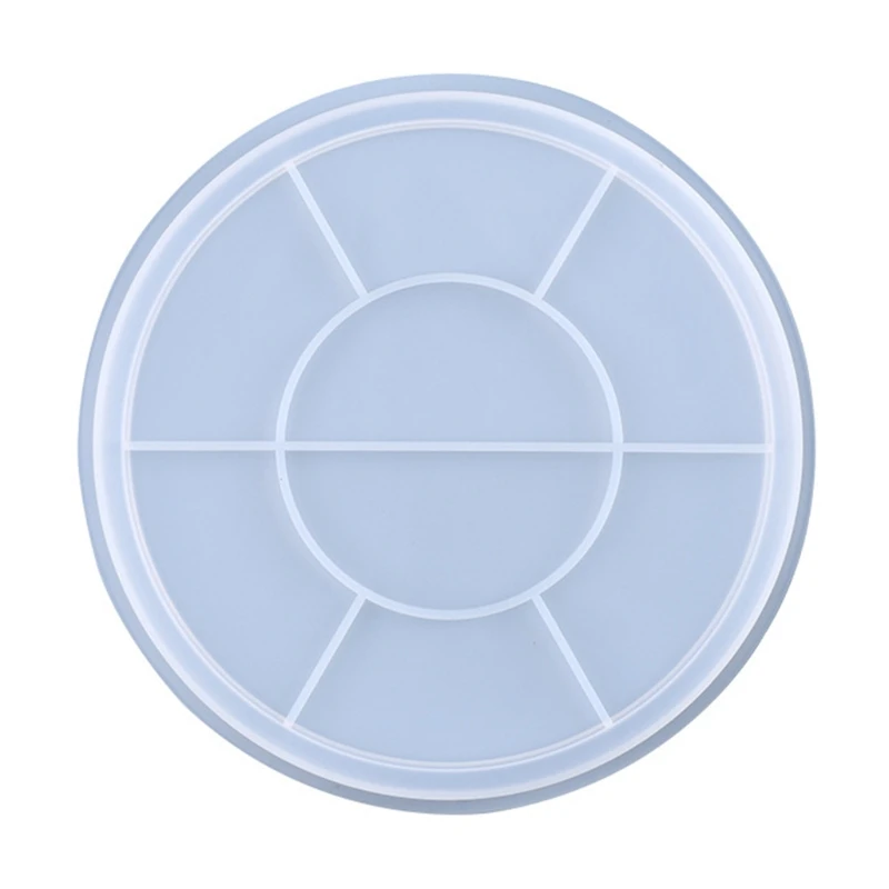 

Diy Crystal Resin Large Tray Mold Round-shaped Epoxy Resin Mold Suitable for Home Decoration Table Wine Tray