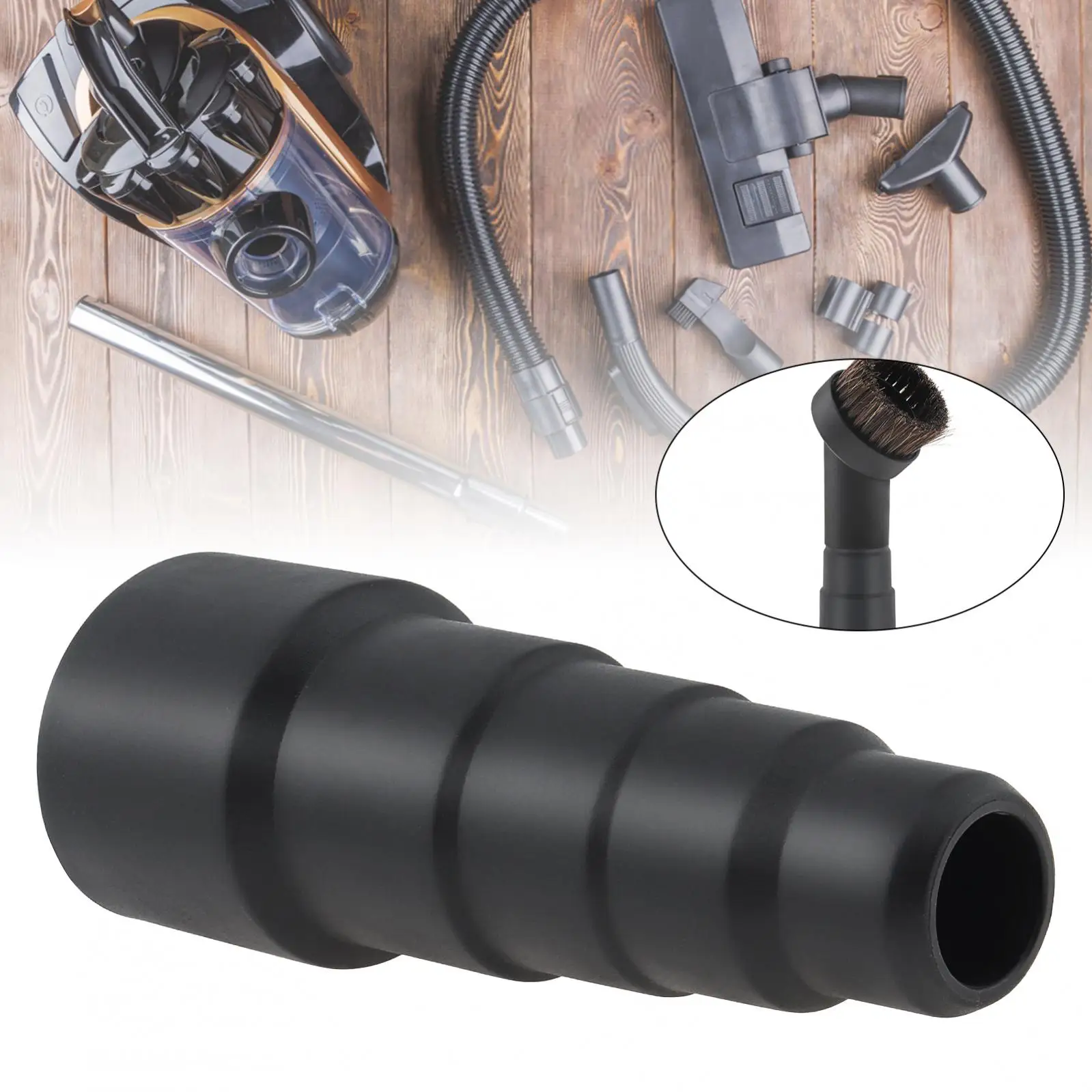 23mm To 50mm Plastic Vacuum Hose Adapter, Black Vacuum Hose Converter Handheld Vacuum Parts Hose Connectors